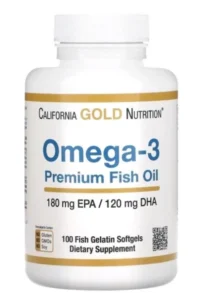 Омега-3 риб’ячий жир преміальної якості California Gold Nutrition 100 капсул