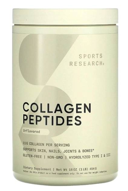 Пептиди колагену Sports Research з нейтральним смаком 454 г