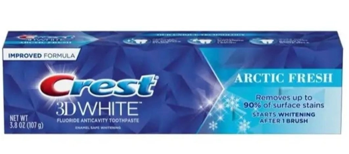 Відбілювальна зубна паста Crest 3D White Arctic Fresh Teeth Whitening Toothpaste 93 г - Зображення 2