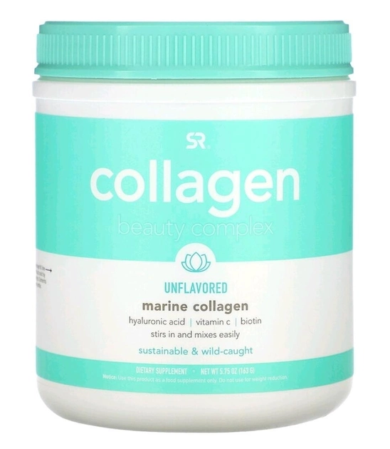 Морський колаген Sports Research комплекс для краси з колагеном без ароматизаторів 163 г