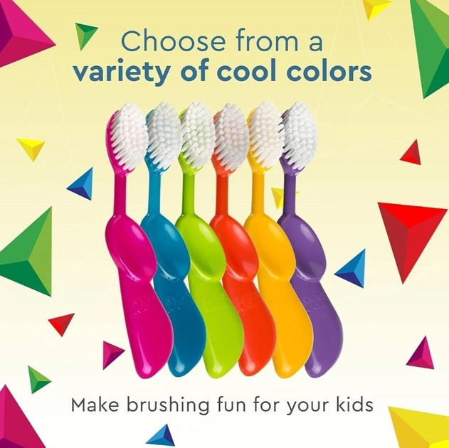 Зубна щітка RADIUS Kidz Toothbrush Children's Right Hand дитяча зелена - Зображення 3