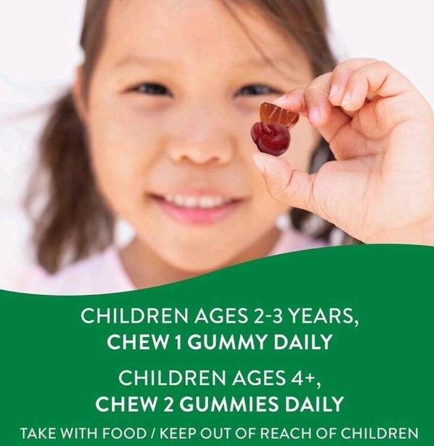 Alive! мультивітаміни для дітей Nature's Way вишня апельсин і виноград 60 жувальних мармеладок - Зображення 6