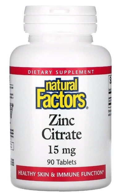 Цитрат цинку Natural Factors 15 мг 90 таблеток