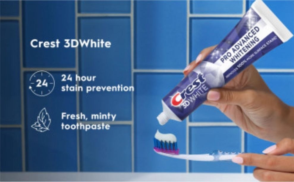 Відбілювальна зубна паста Crest 3D White Advanced Whitening Toothpaste 147 г - Зображення 4