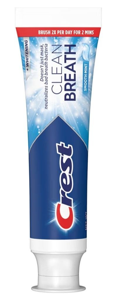 Crest Clean Breath Smooth Mint відбілювальна зубна паста Whitening 93 г 3 одиниці - Зображення 2